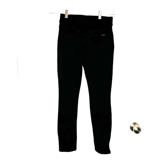 Jen7 Black Comfort Skinny Pull-on Pants Size 2 Ankle Length Elastic Waist - Picture 1 of 6